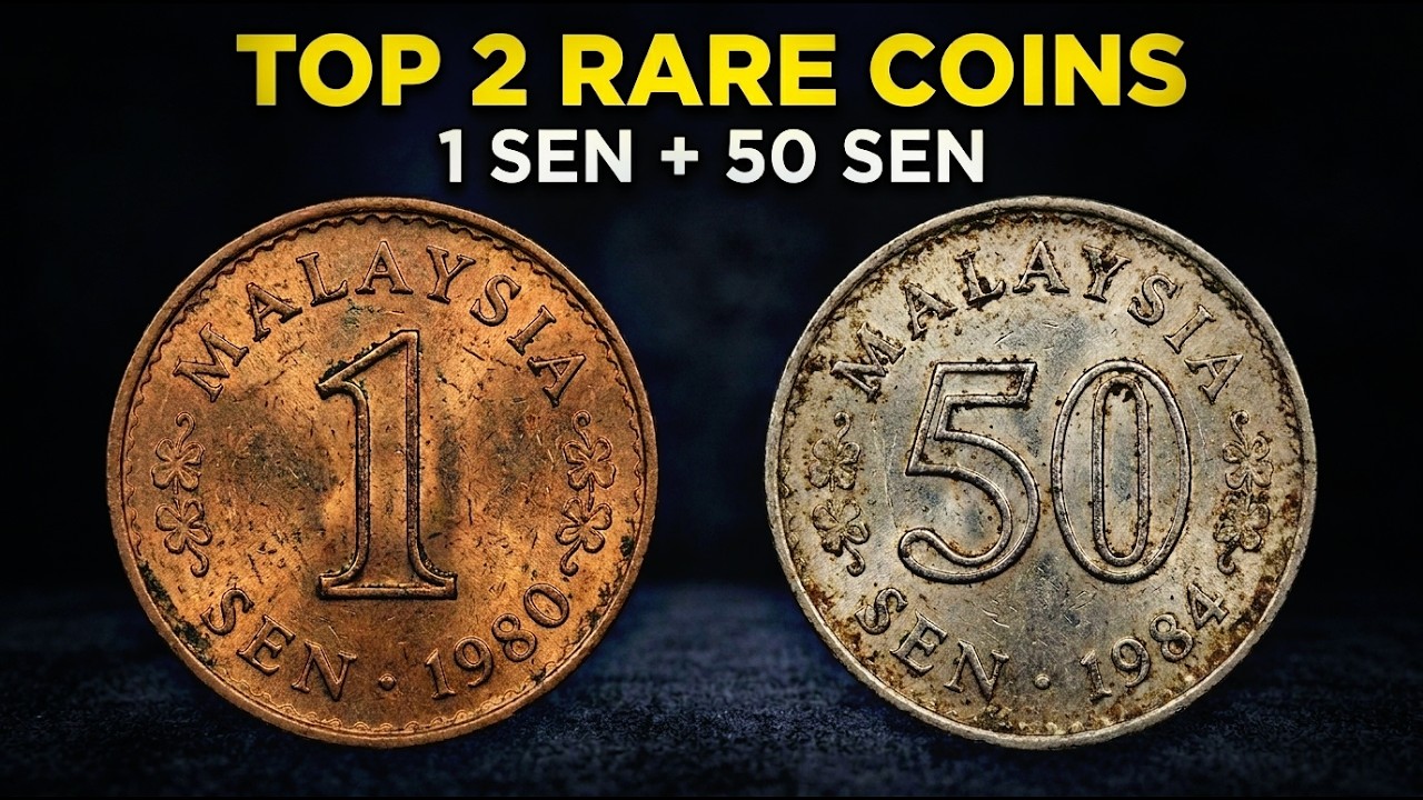 Top 2 Rare Malaysia Coins Value in Dollars | 1980 1 Sen & 1984 50 Sen Worth Money?