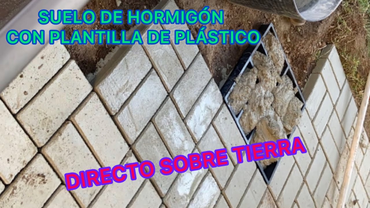 Como hacer suelo ext con molde para cemento, molde plástico, diy adoquin time lapse, concrete paver