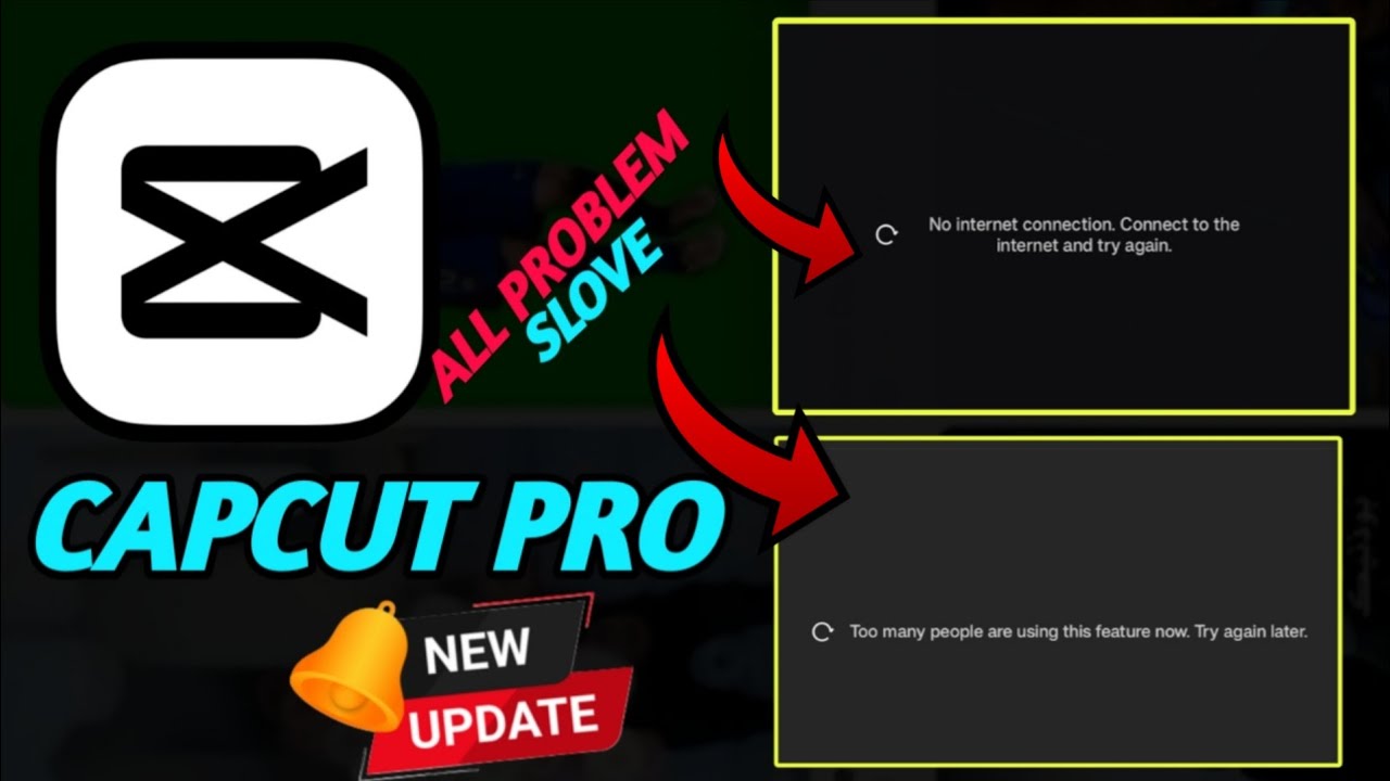 CapCut Pro No Internet Connection Problem Solved 2026  Server Busy & Template Error Fix 100% Working