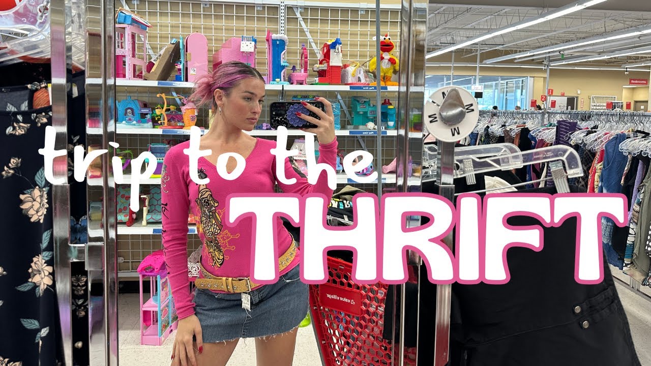TRIP TO THE THRIFT! Thrifting in my Boyfriends city ♡