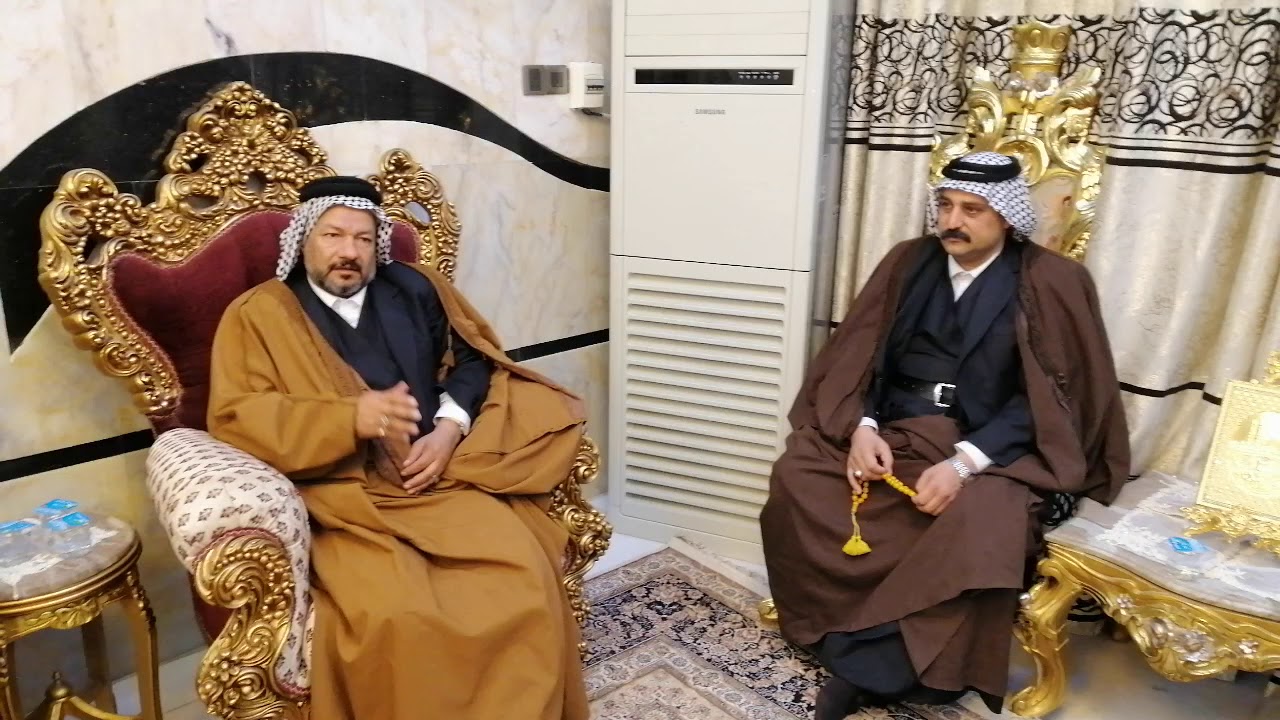 مشيه عشيرة الؤائلين على الساده ال الحبوبي في النجف الاشرف في دار السيد صباح الحبوبي