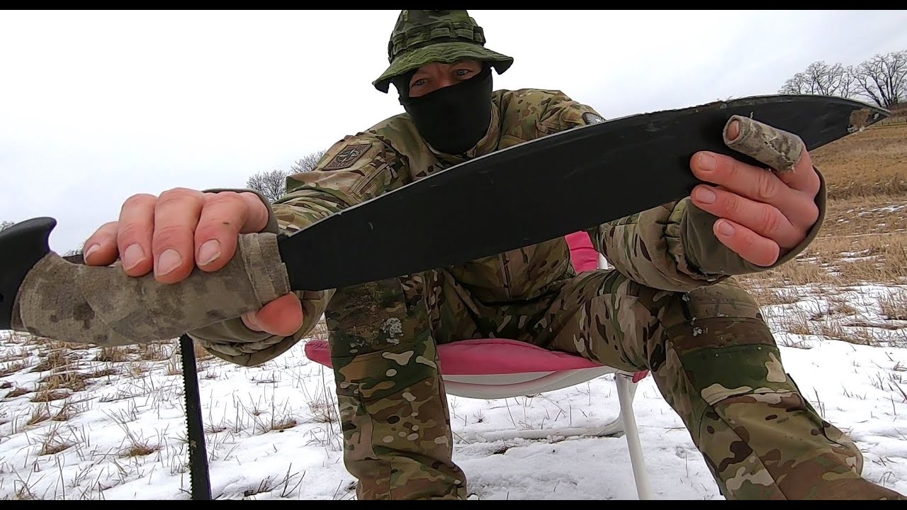 COLD STEEL BARONG MACHETE - DESTRUCTION TEST - UNTIL IT BREAKS -   MACHETE HANDLE MODIFICATION