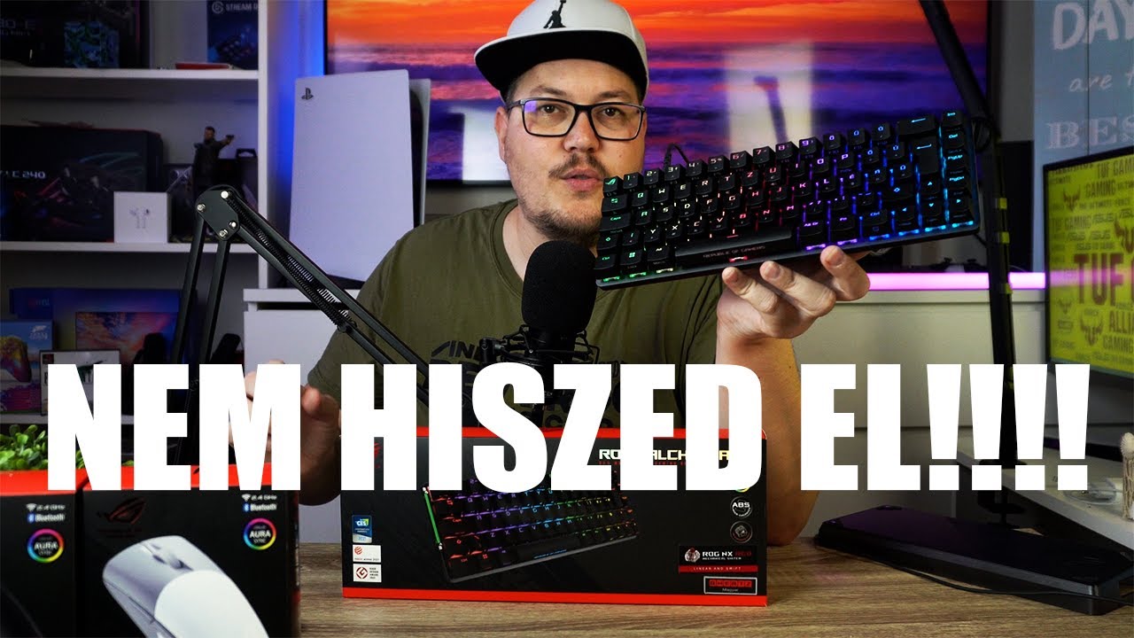 Magyar gombkiosztású 65%-os billentyűzet és brutális üzemidejű egér!ROG FALCHION ACE, KERIS WIRELESS