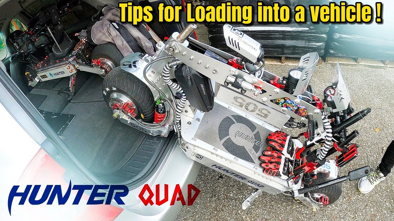 🛴Tips for loading two Hunter QUAD into a vehicle!⚡Mt. Jangan winding! /Electric hyper scooter/전동킥보드