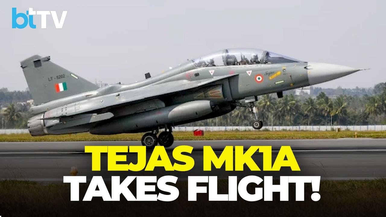 India’s Tejas Mk1A Takes Maiden Flight | Rajnath Singh Unveils HAL’s New Jet Line