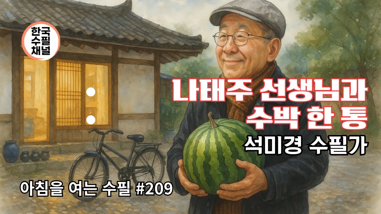나태주 선생님과 수박 한 통_아침을 여는 수필 209_석미경 수필가 #에세이 #낭독 #나태주