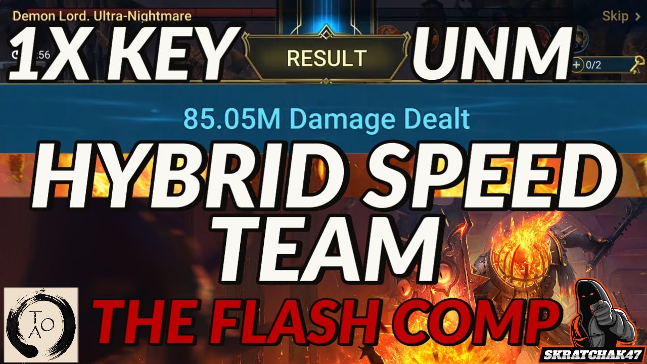 1X Key Ultra Nightmare Clan Boss | The Flash Comp | Speed team | Raid: Shadow Legends