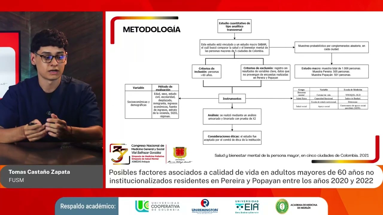 9.1. Posibles factores asociados a calidad de vida en mayores de 60 años. Trabajo de investigación
