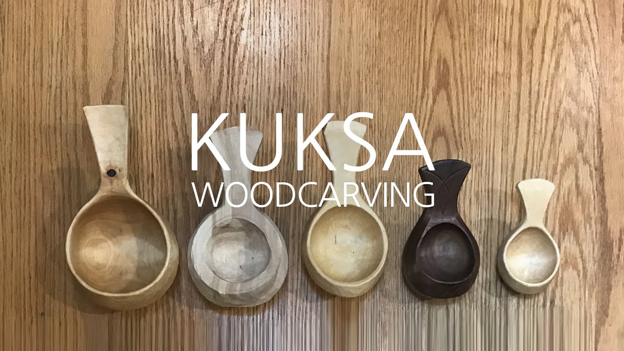 kuksa wood carving] 우드 카빙/ 쿡사컵 깎기/ 쿡사컵 만들기 #미로쿡사컵