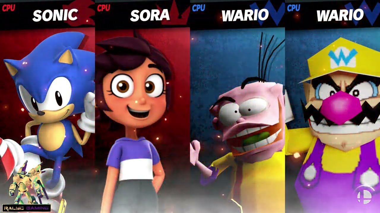 Classic Sonic & Luz vs Eddy & Wario