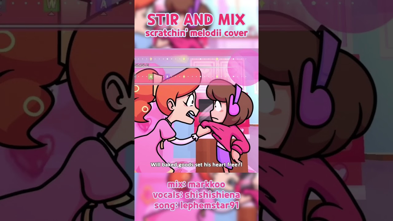 stir & mix / scratchin' melodii ★ ver. @shishishiena  & @markkoo  #shorts