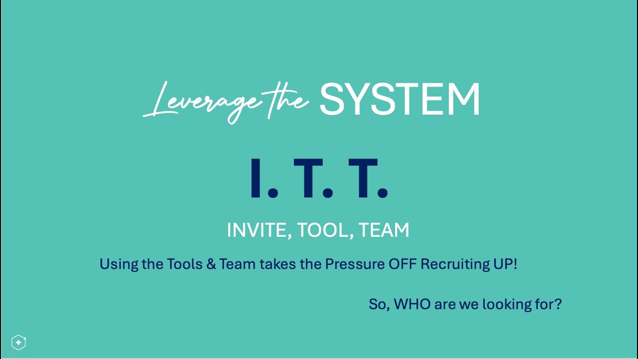 Leveraging the ITT System - The Invite with Dr. Dondee & Marci Nettles