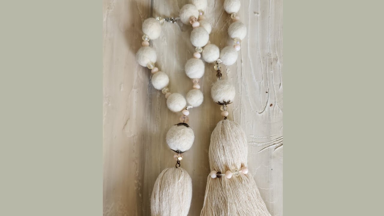 Tulmas y borla. Hacelo vos mismo. Decoracion chic!✅️
