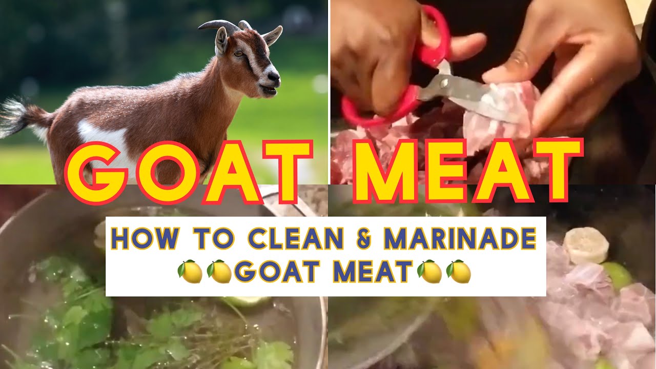 HOW TO CLEAN AND MARINATE GOAT MEATS 🐐🍋
