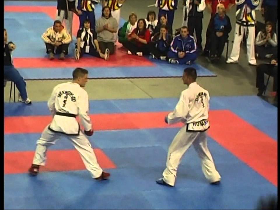 ITF European Tae Kwon-Do Championships 2007 -71kg Final Cosmin Oprescu Vs Rudolf Grega