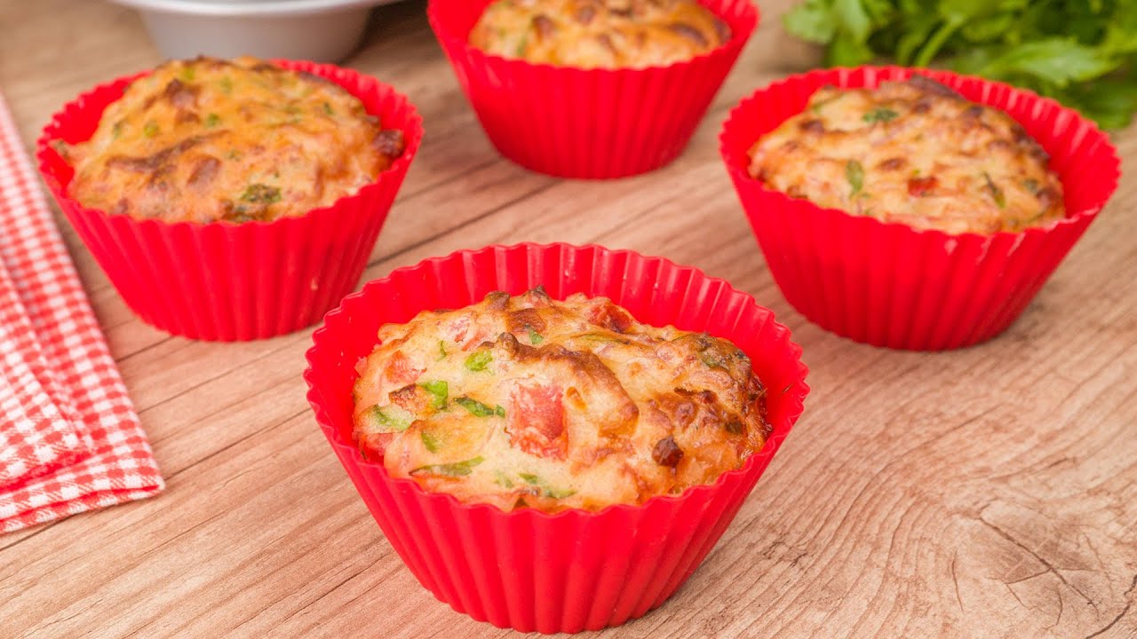 MUFFIN DE PRESUNTO E QUEIJO LANCHE RÁPIDO PARA A CRIANÇADA | Cook'n Enjoy 1102