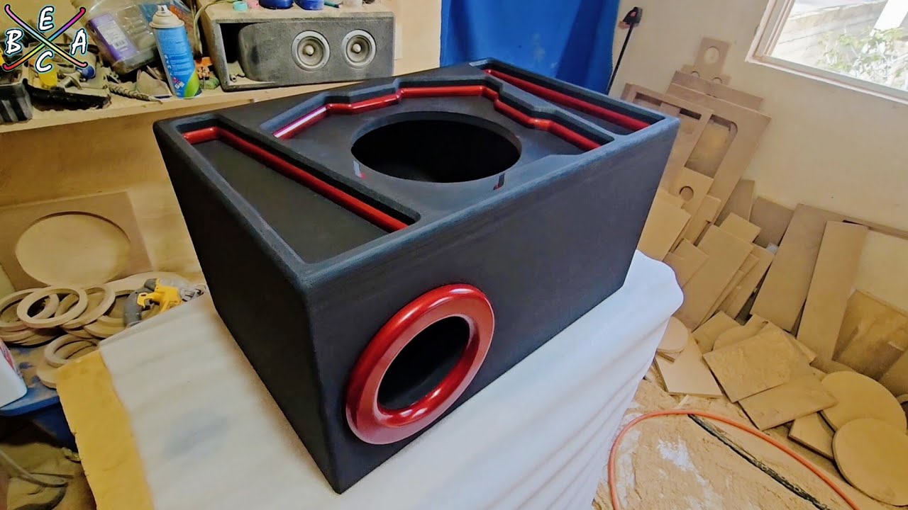 Fabricando cajon para Subwoofer Rock series 12  2000 RMS Personalizado | EBAC 