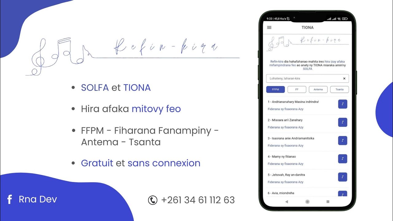 🎶🥳 Refin-kira : application vaovao resaka mozika 🎼