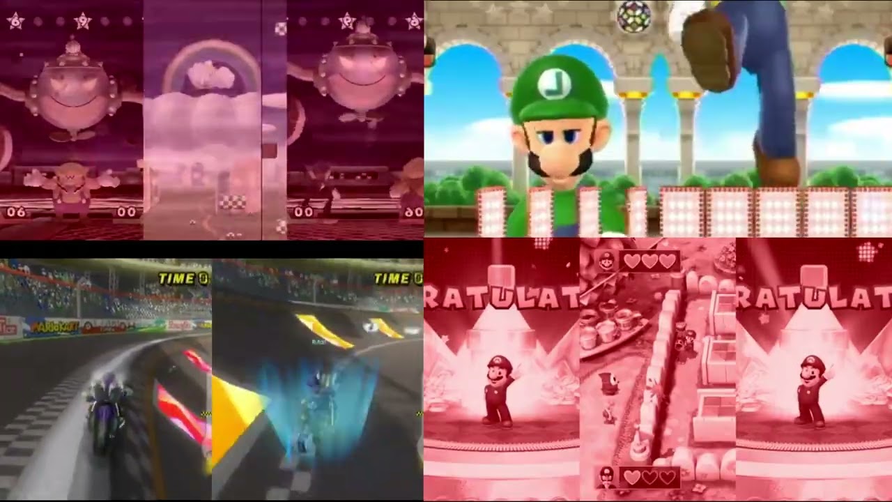 [Request] Riley Welch The Swagger's Favorite Mario's YTPMV Red Zone Quadparison