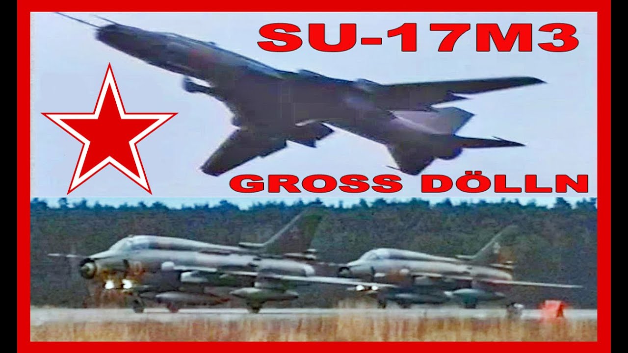 SU-17M4  takeoff an landing at Gross Doelln, March + April 1994