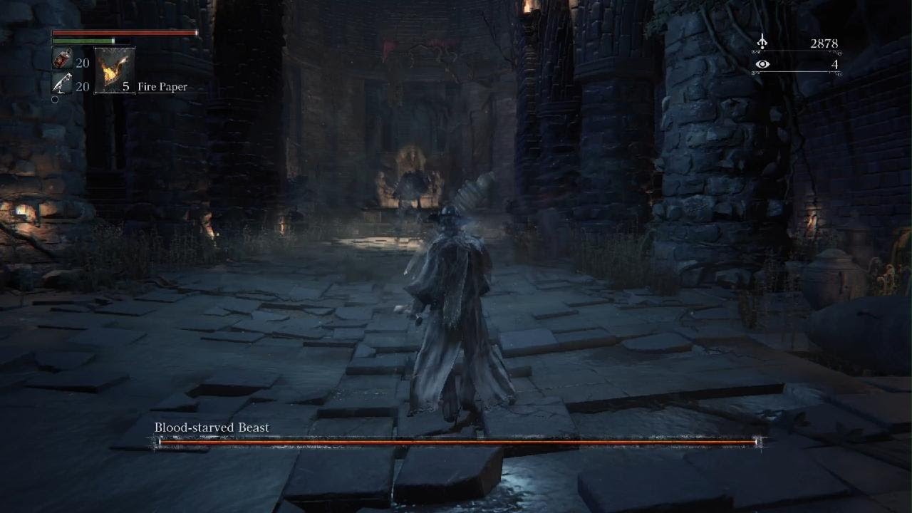 Bloodborne Blood-Starved Beast with blood cocktails