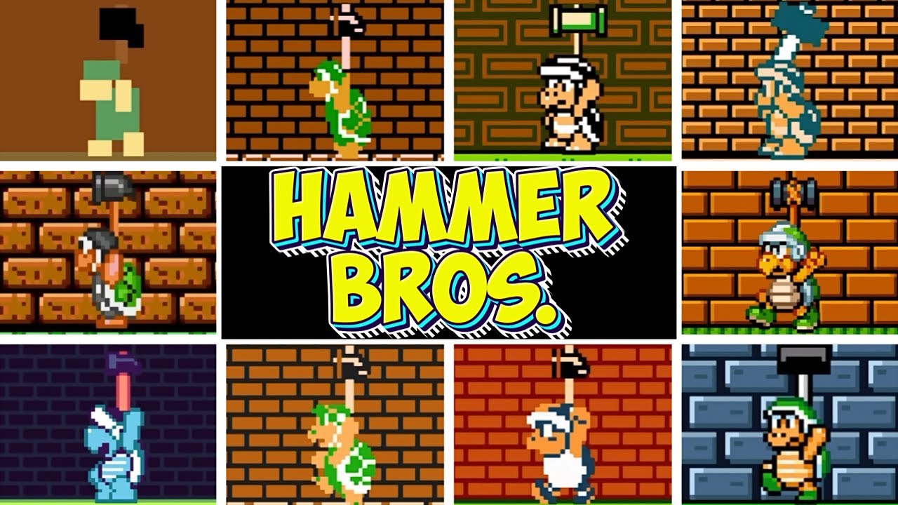 Evolution of HAMMER BROS. in Super Mario Bros. Remastered - 4K