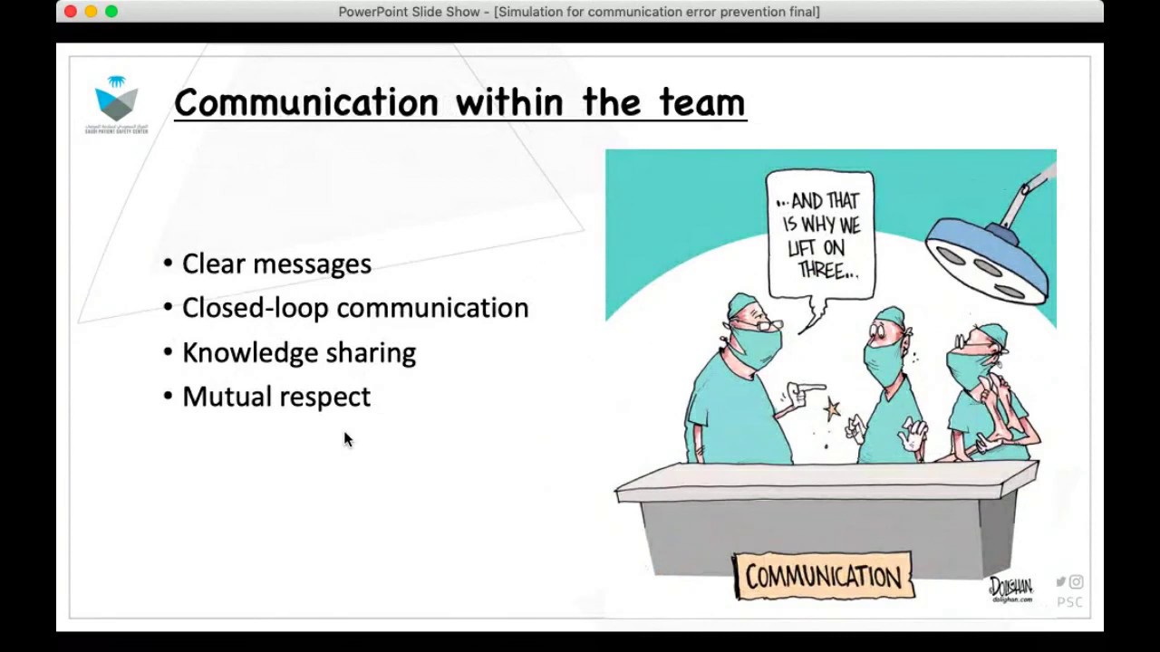 Simulation for Communication Error Prevention