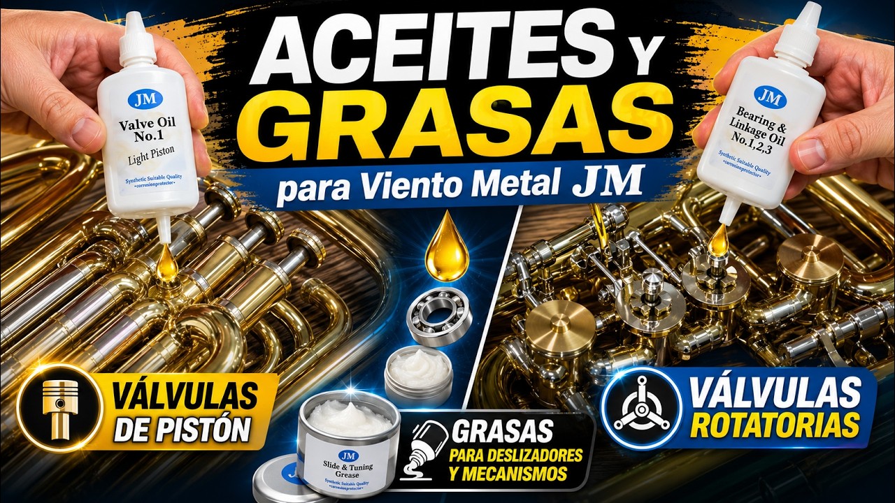 Todo sobre los ACEITES y GRASAS JM para viento metal