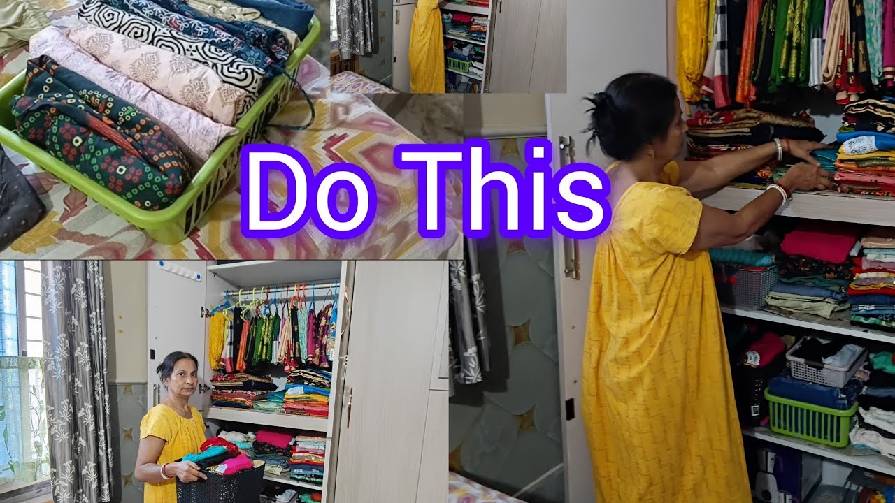 Organising  My wardrobe 💕 closet