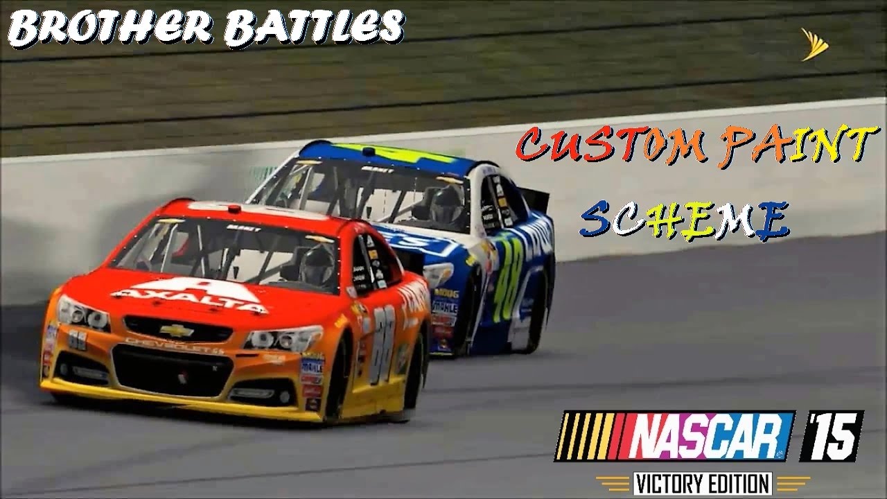 NASCAR '15 Custom Paint Scheme - Brother Battles Jr vs JJ
