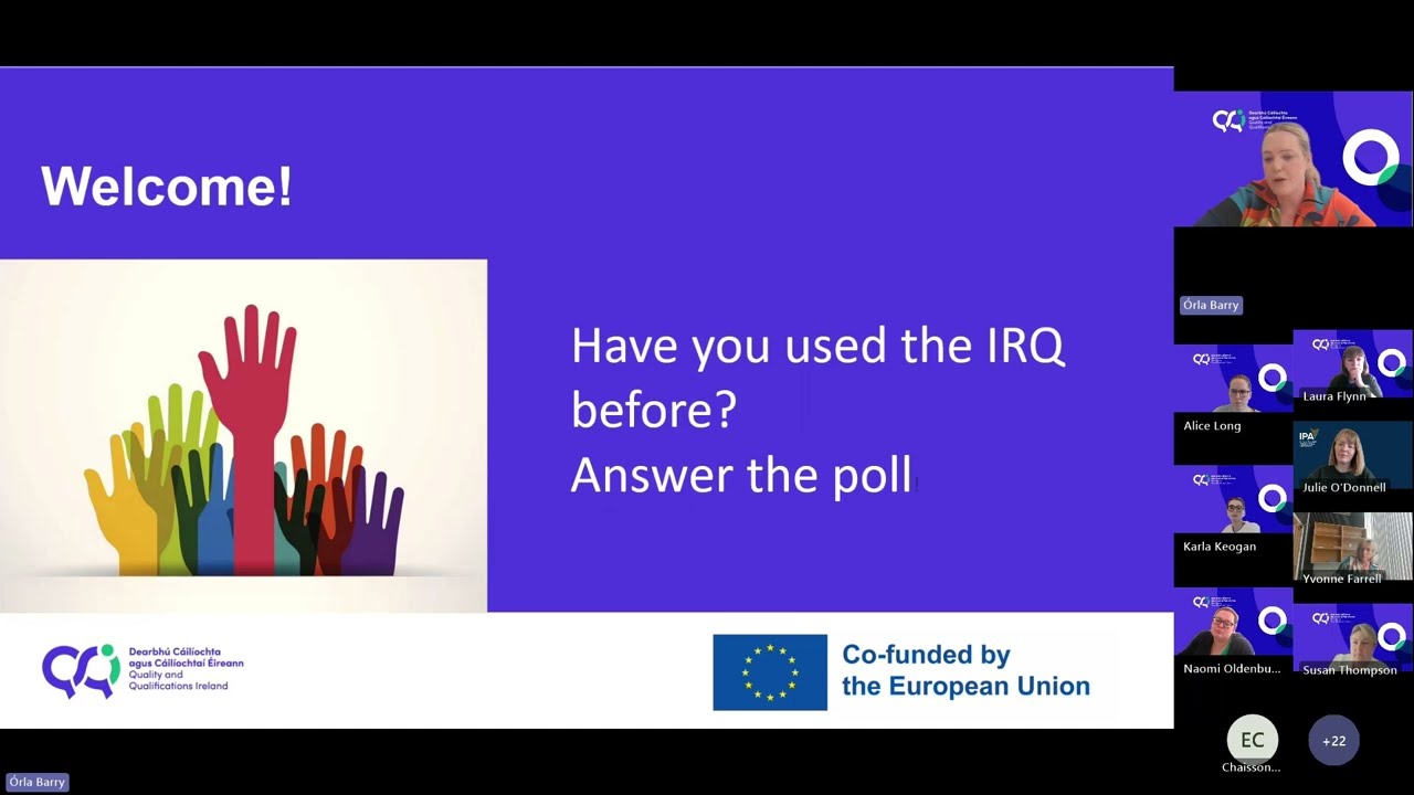 An Introduction to the Irish Register of Qualifications for Employers (Webinar)