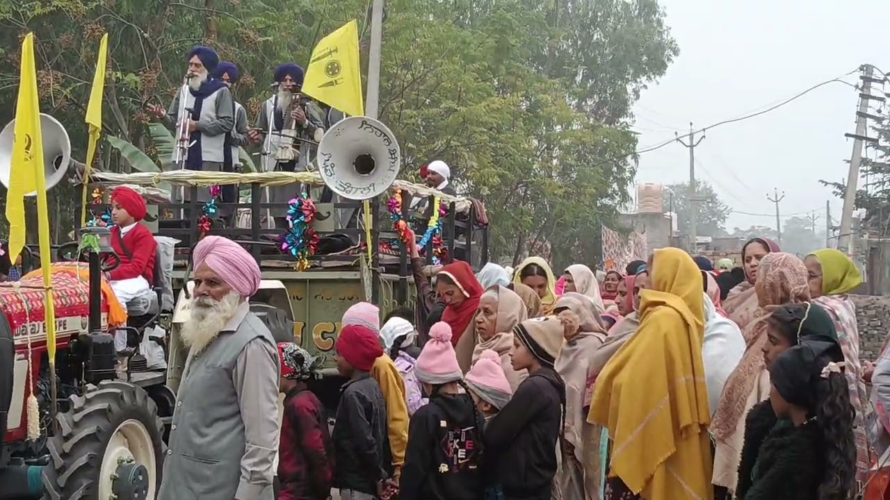 ਸਰਬੰਸਦਾਨੀ ਗੁਰੂ ਗੋਬਿੰਦ ਸਿੰਘ ਸਾਹਿਬ ਜੀ ਦੇ ਪ੍ਰਕਾਸ਼ ਦਿਹਾੜੇ ਨੂੰ ਮੁੱਖ ਰੱਖਦਿਆਂ ਨਗਰ ਕੀਰਤਨ ਸਜਾਇਆ ਗਿਆ ਢਾਡੀ ਵਾਰਾ