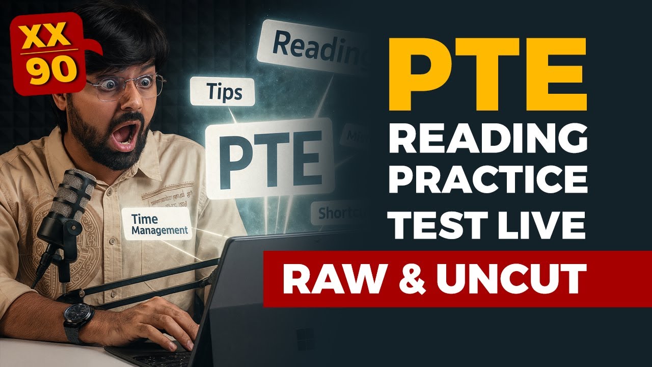 LIVE PTE Reading Mock Test (No Cuts!) | Real-Time Tips, Tricks & Full Reading Solving Session