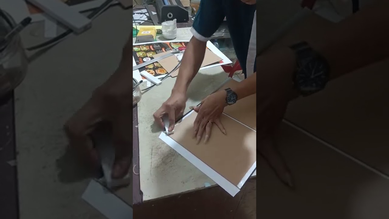 Tutorial membuat buku menu hardcover di cetak pakai Xerox workcentre 7535 jual 45rb untung besar