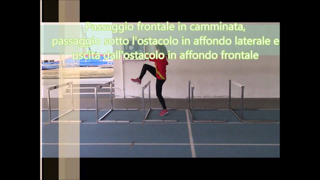 Esercitazioni camminate tra ostacoli