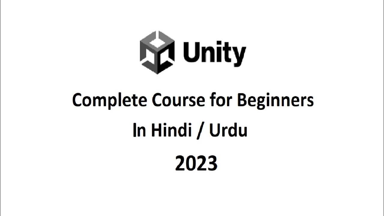 Unity 3D and C# Tutorial for beginners in Hindi Urdu. Complete Course Part 1.
