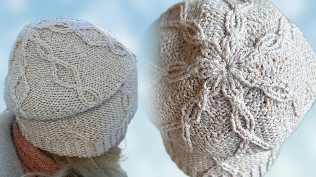 Шапка с эффектной макушкой/ МК 🧶