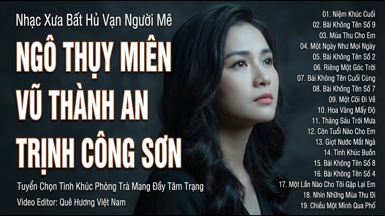 NGÔ THỤY MIÊN, TRỊNH CÔNG SƠN, VŨ THÀNH AN | BỘ TAM TÌNH KHÚC BẤT HỦ VƯỢT THỜI GIAN NGHE LÀ SAY ĐẮM