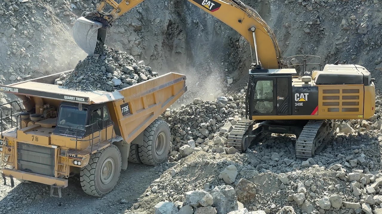Heavy Equipment Working On Aggregate Quarry - Sotiriadis/Labrianidis 4k
