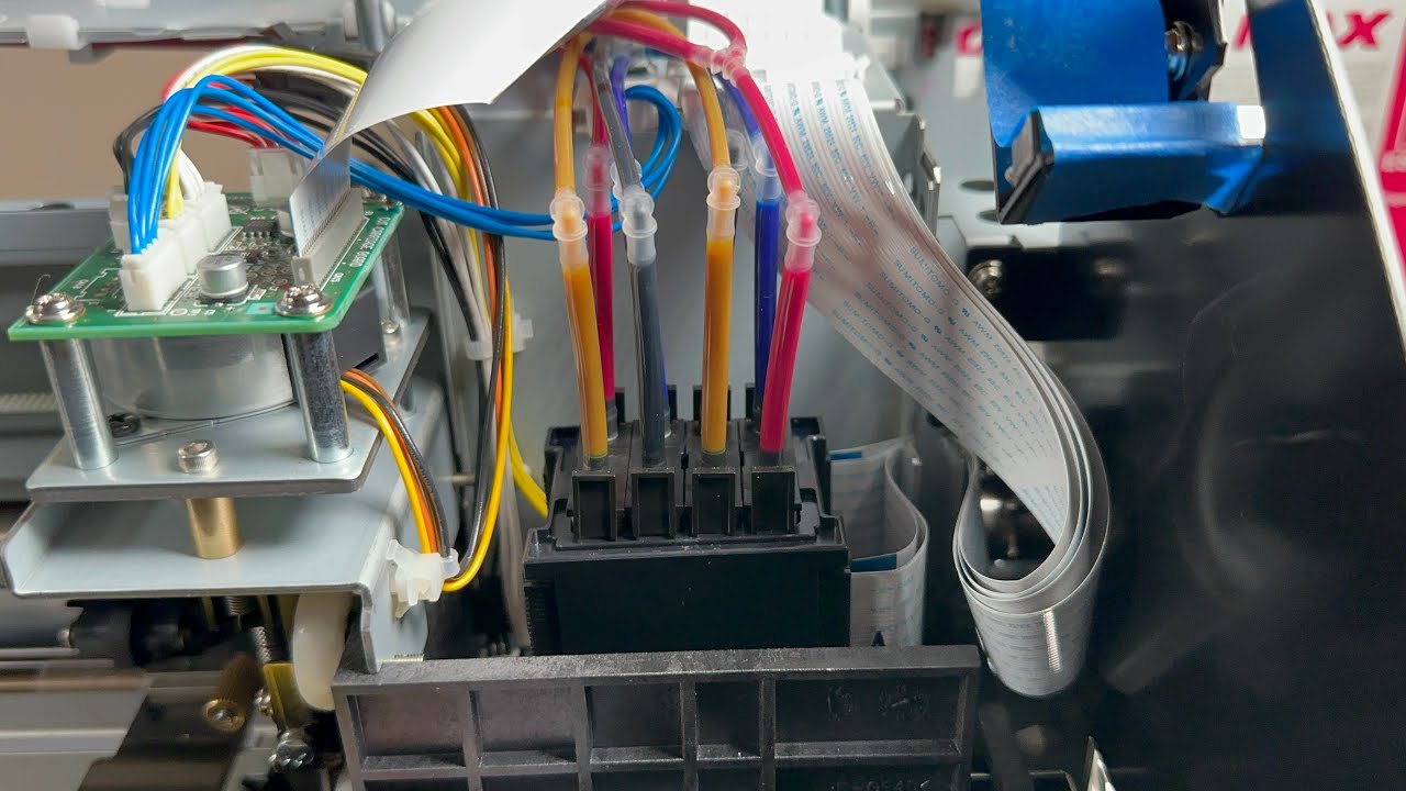 ROLAND BN20 Printhead testing and replacement 2 of 2
