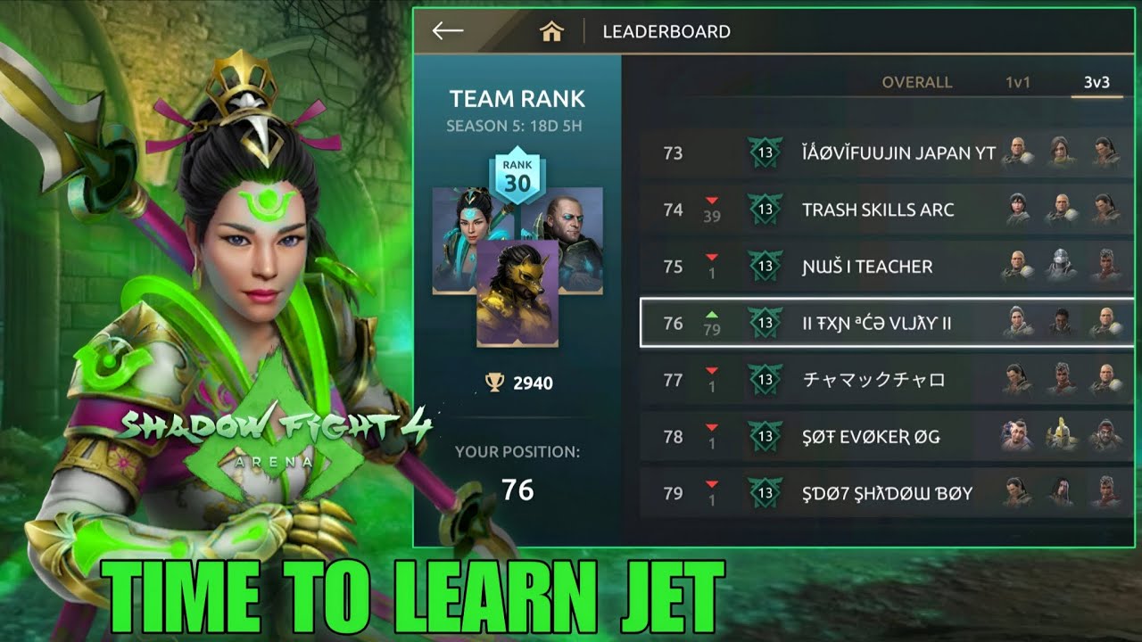 Time to learn Jet in Shadow Fight 4 Arena 🏟️ LIVE