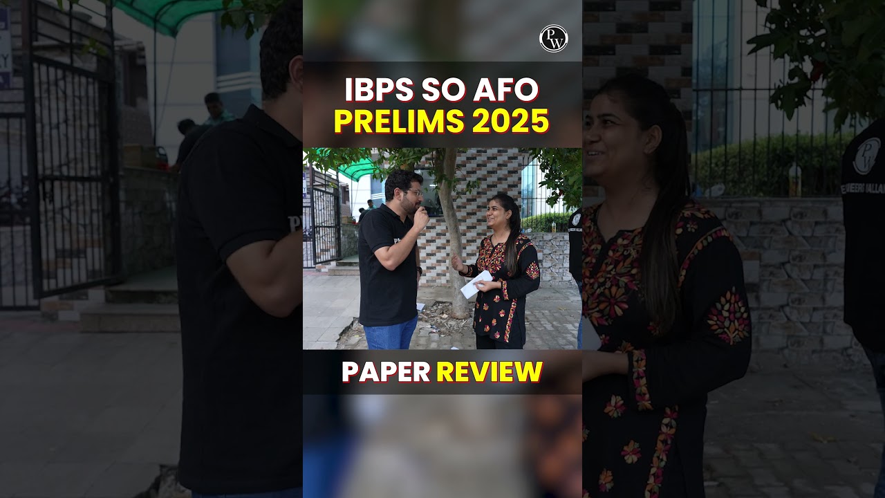 IBPS SO AFO Prelims 2025 Paper Review! #IBPSAFO2025 #IBPS2025 #Shorts #PW #AgricultureWallah