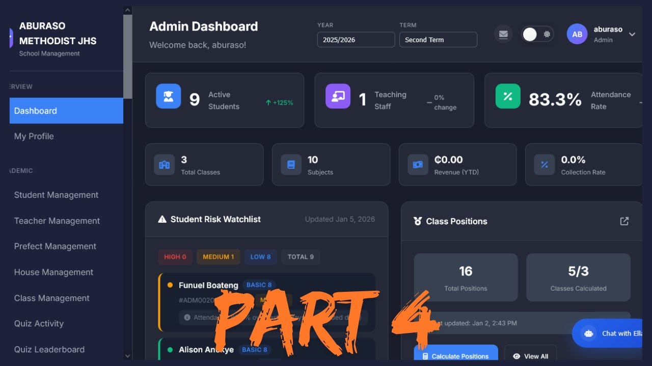 Eredda School Management System-Adding Students