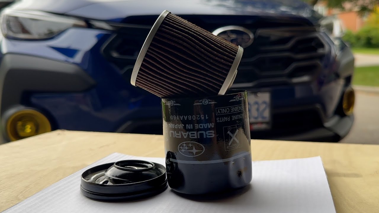 2025 Crosstrek  1st oil change filter inspection 🧐!!