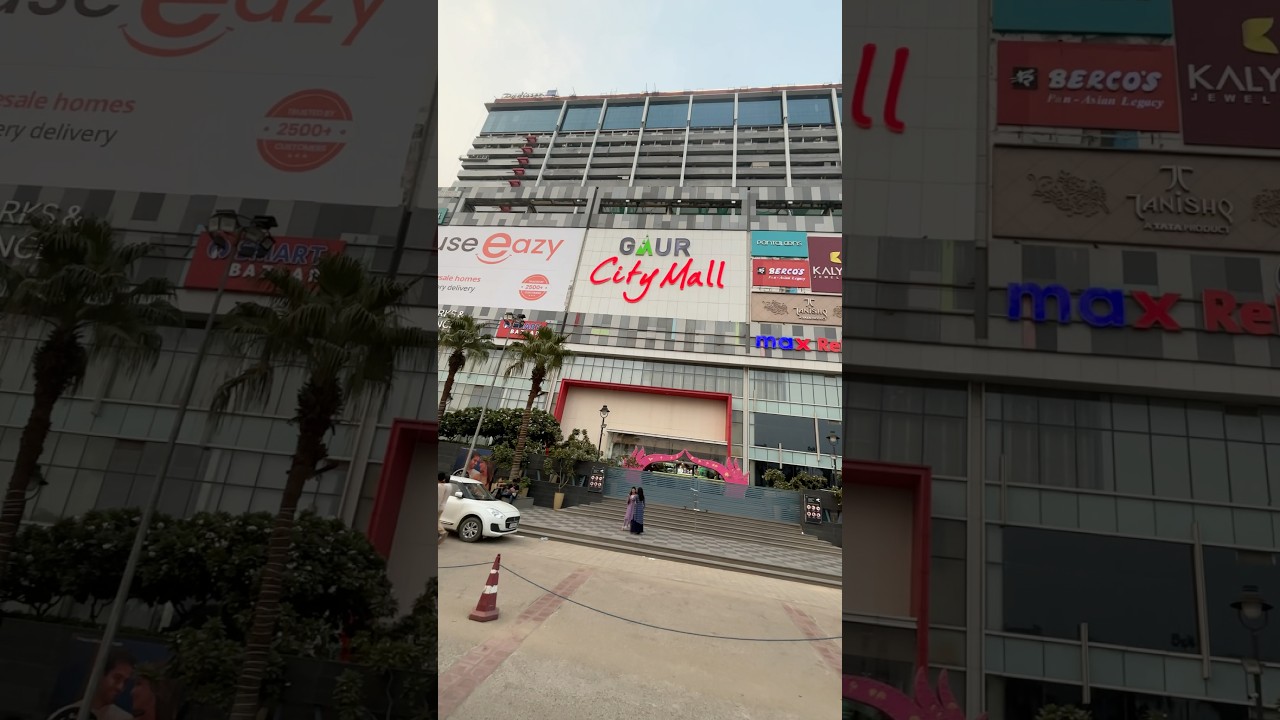 Gaur city mall Greater Noida West  char murthy #noida ##goldentrianglemall  #citymall #mall