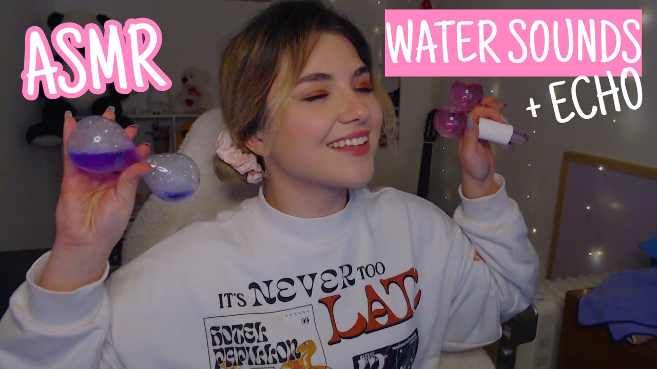 ASMR 💧 WATER SOUNDS with ECHO | Sonidos de Agua con ECO | BLUE YETI MIC | Lonixy ASMR