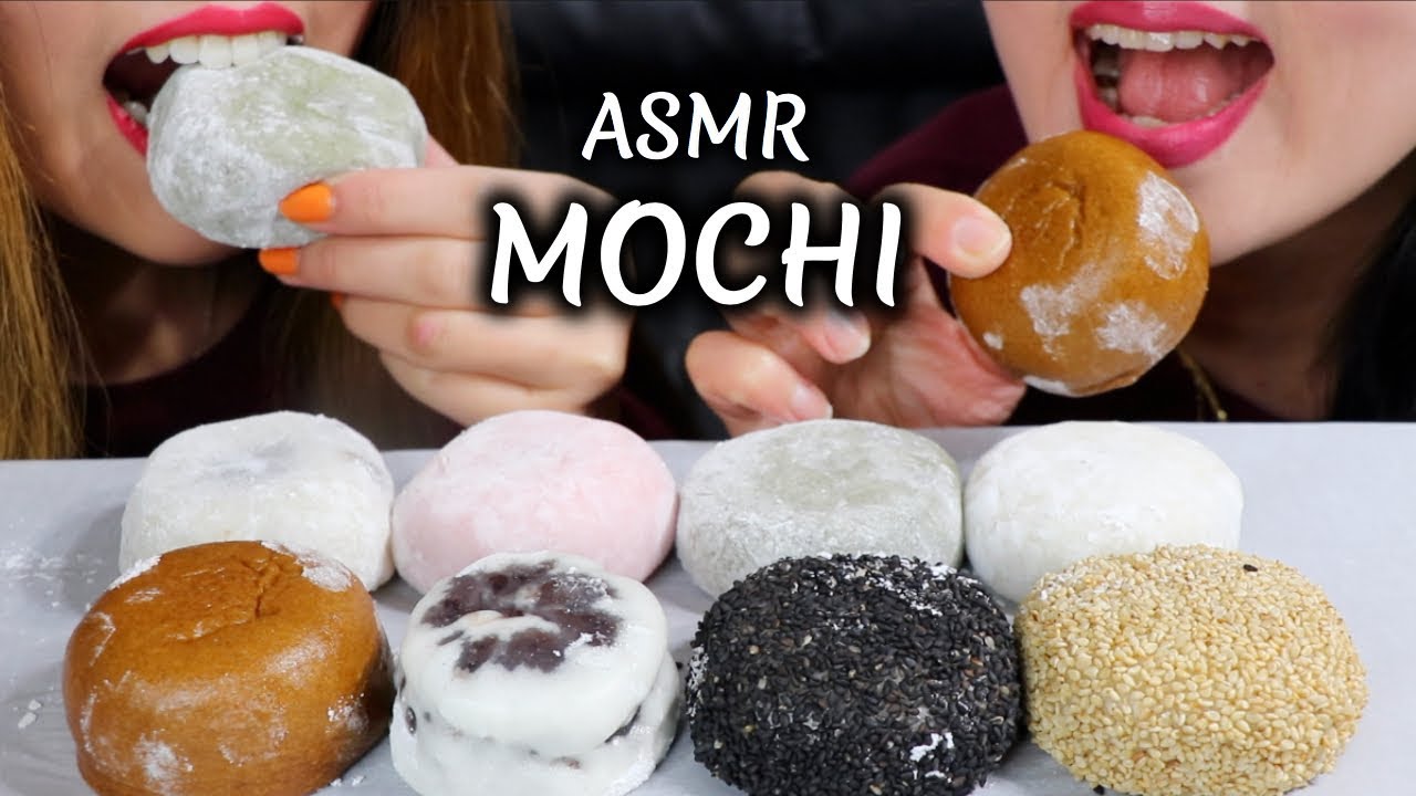 ASMR DAIFUKU MOCHI and MANJU WHEAT CAKES 찹쌀떡 만주 리얼사운드 먹방 もち | Kim&Liz ASMR