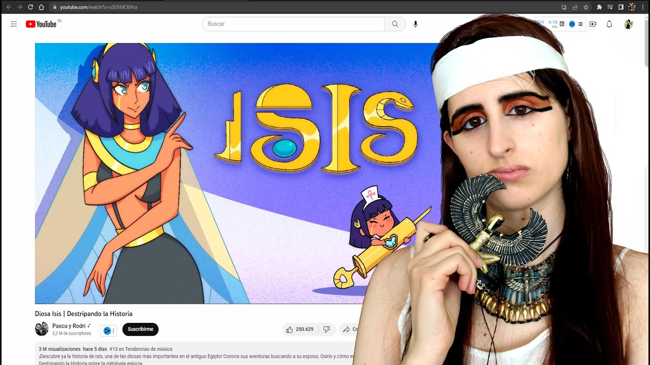 Vídeo reacción: Diosa Isis,  Errores y Análisis de Destripando La Historia