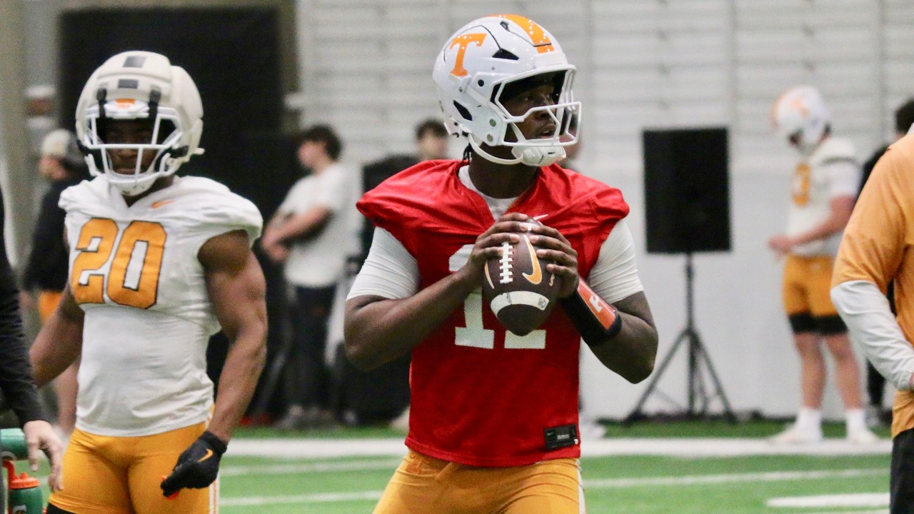 Tennessee Practice Highlights: George MacIntyre, Faizon Brandon go through first spring practice