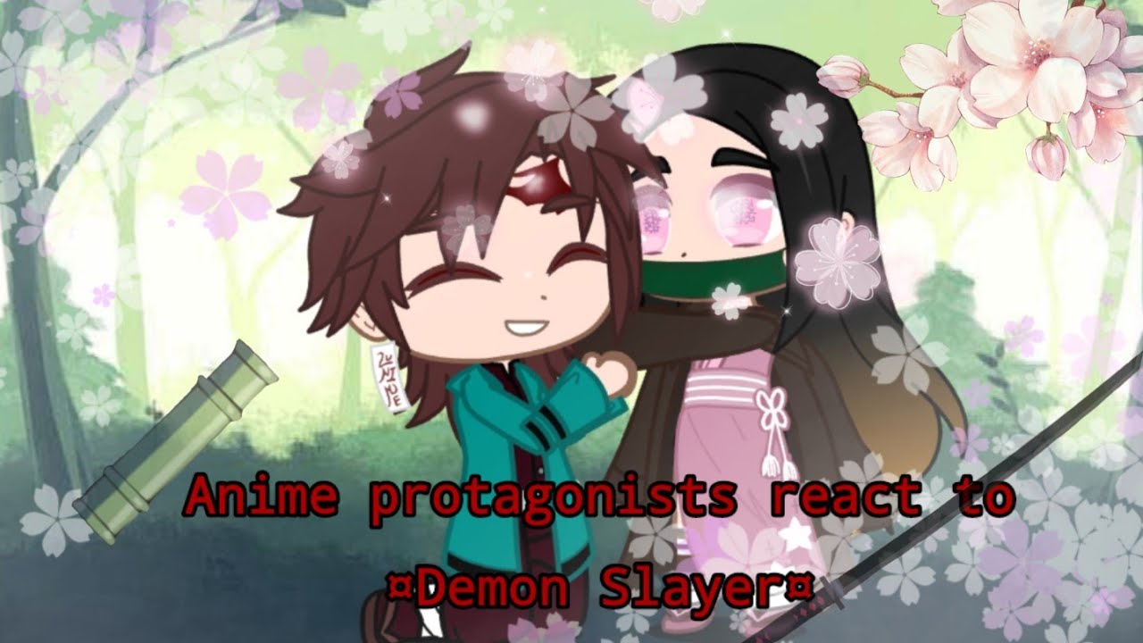 ~Anime protagonists react to edits and amvs|Part 3: Demon slayer|Read description!~